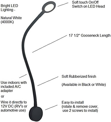 Flexible LED Chart Light - Black Touch (2026 Onward)